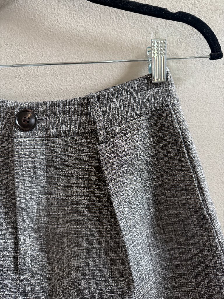 J.Ing Gray Metallic Tweed Shorts — image 3 of 7